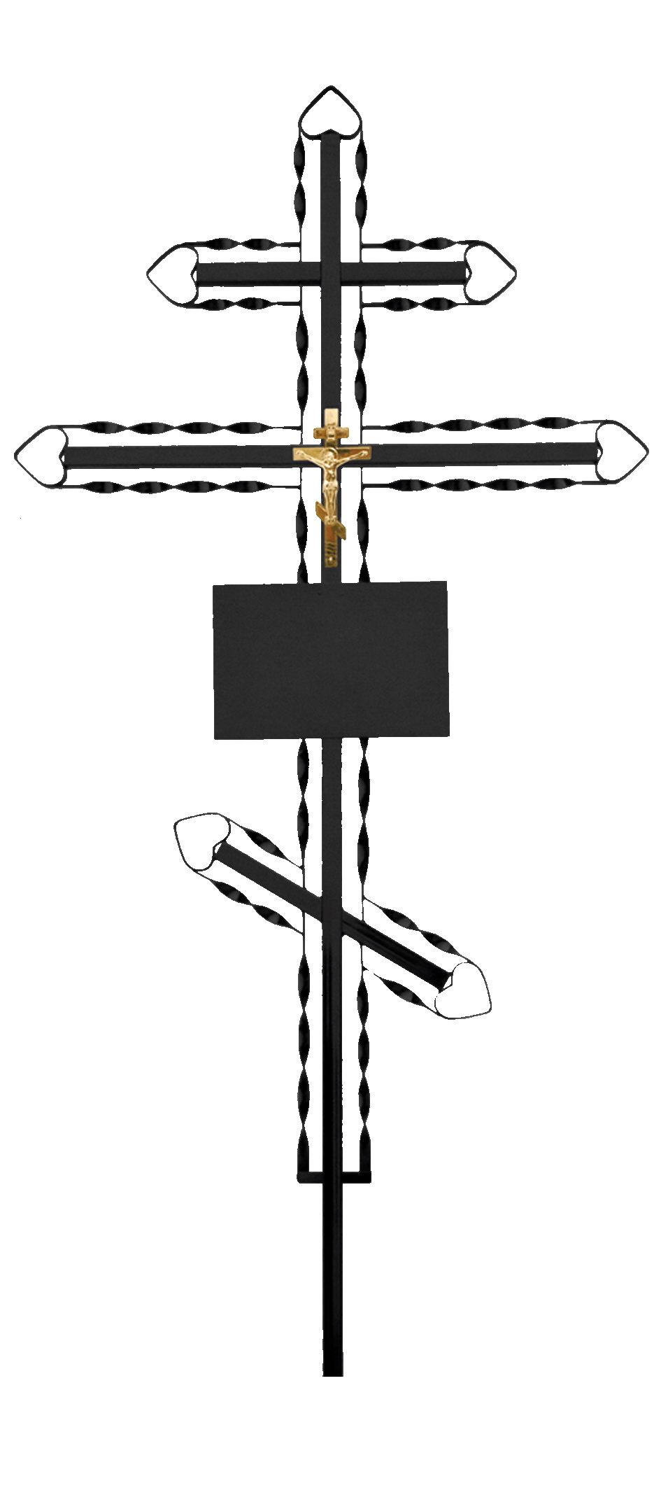 Крест металлический №3